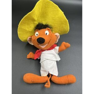 Vintage‎ Looney Tunes ACE Speedy Gonzales Stuffed Plush Toy 90s
